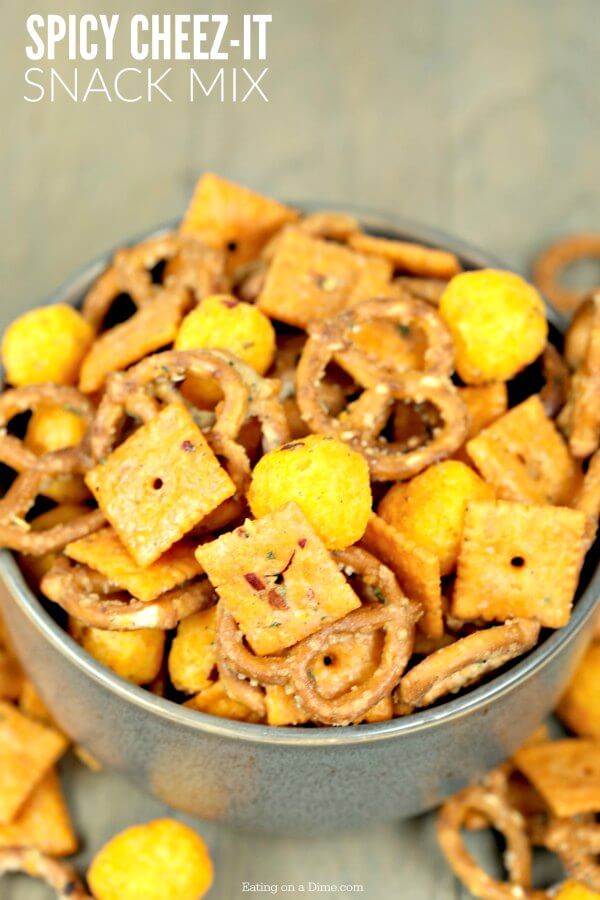 Easy Spicy CheezIt Snack Mix Recipe Eating on a Dime