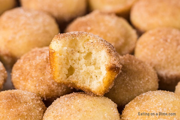 Close up image of mini donut muffins. 