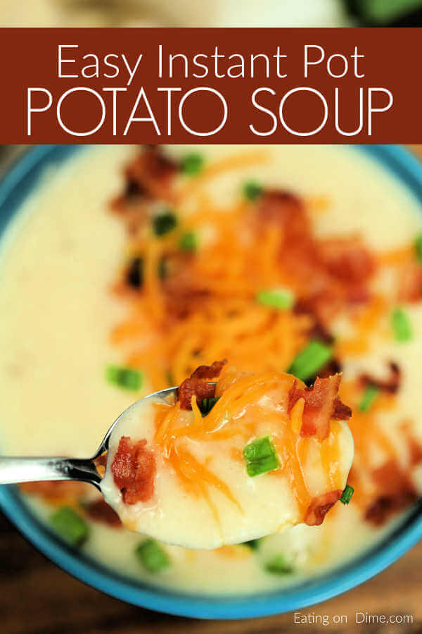 Instant Pot Loaded Baked Potato Soup - Ready in only 10 ...
