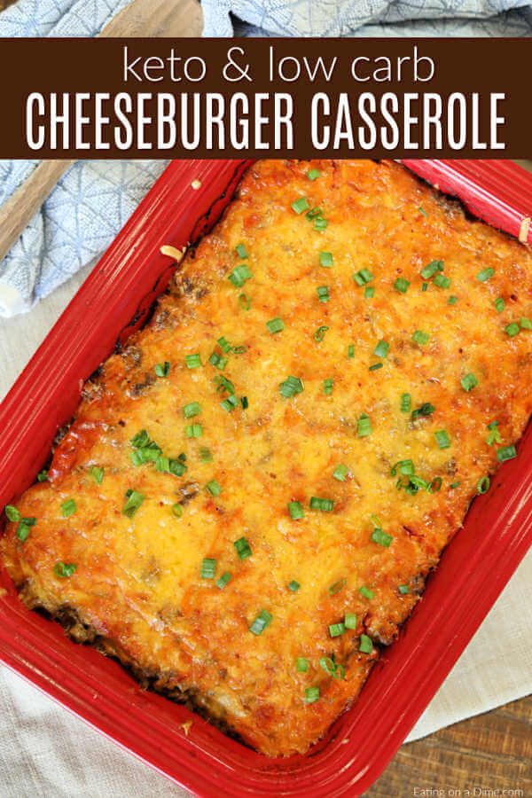 The entire family will love this Low Carb Cheeseburger Casserole Recipe. Plus it's easy! Everyone will beg for more of Keto Cheeseburger Casserole Recipe. 