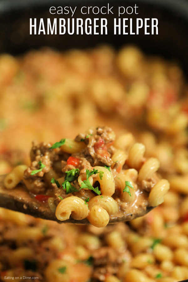 If you love hamburger helper, give this Homemade Hamburger Helper Recipe a try. Crock Pot Hamburger Helper Recipe is the best comfort food and so easy!