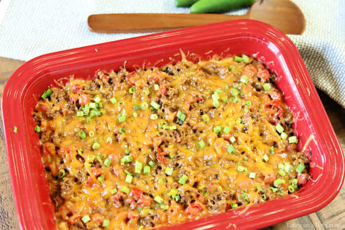 Keto Taco Casserole has everything you love about tacos in a low carb casserole sure to impress! Low Carb Taco Casserole comes together in under 30 minutes.