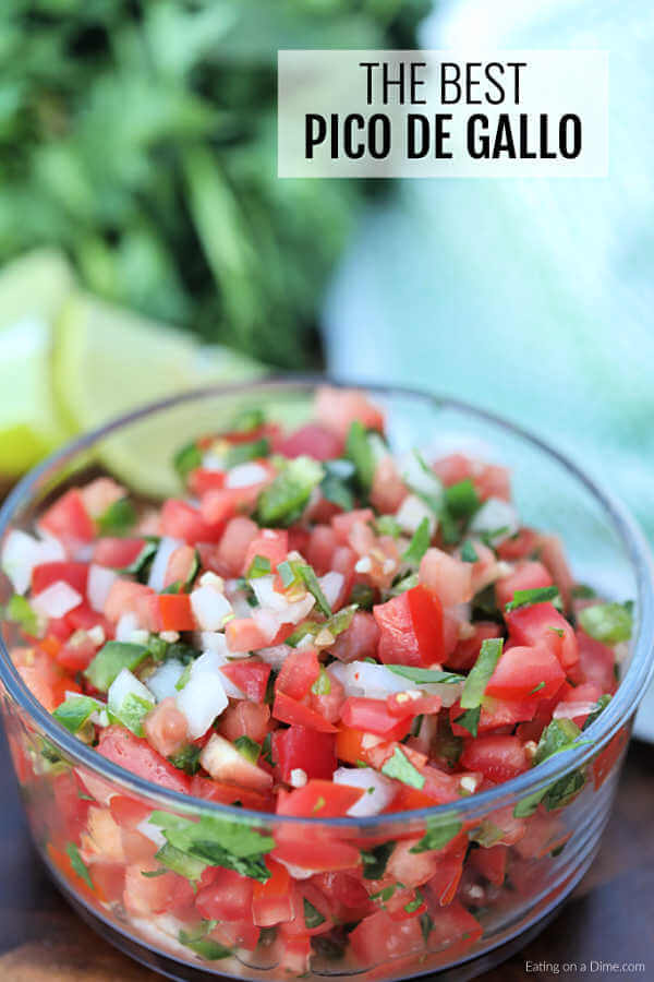 Try making this easy Pico de Gallo Recipe for the perfect addition to tacos, grilled chicken and more. Learn how to make pico de gallo that is authentic.