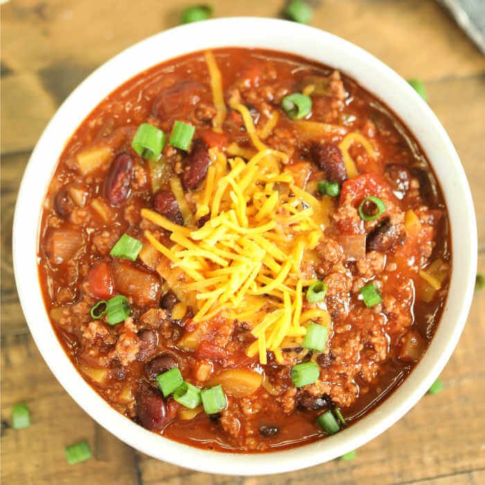 Crock Pot Vegetable And Beef Chili Recipe Easy Vegetable Beef Chili