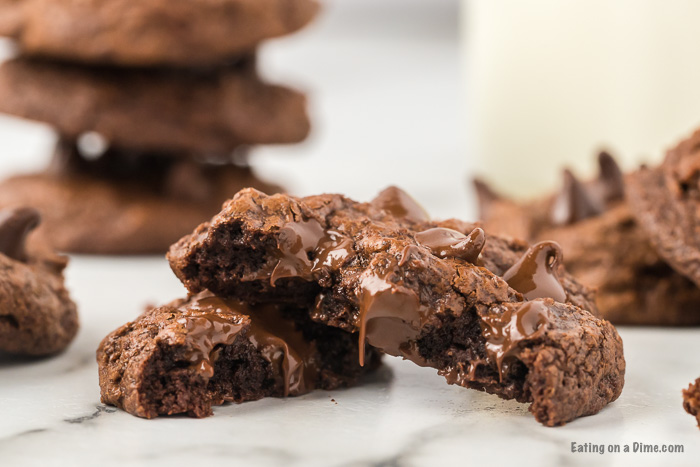 Close up of Brownie cookie. 