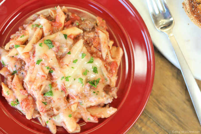 Instant pot baked ziti can be ready in under 10 minutes for a one pot meal your family will love.This meal is faster than take out and tastes better too. 