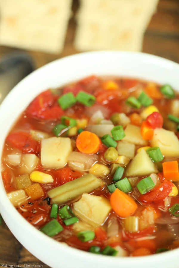 Instant Pot Vegetable Soup - Delicious Soup Ready in minutes!