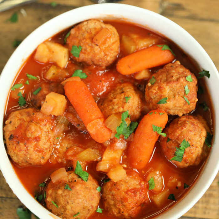 Meatball Stew Recipe - Pork Meatball Stew With Carrots And Pickled ...