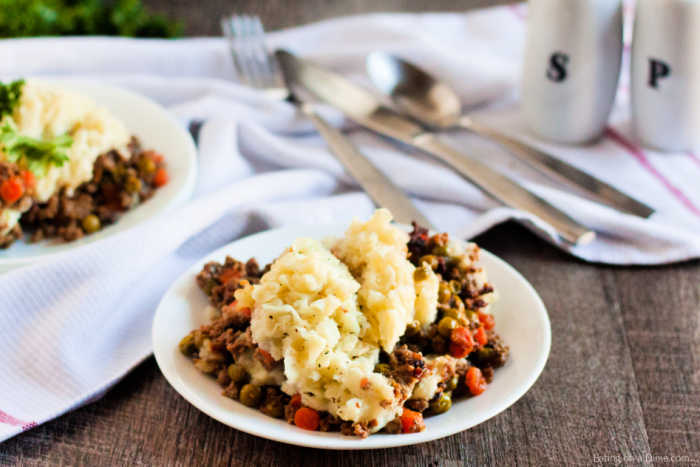 Shepherd's Pie on a white plate