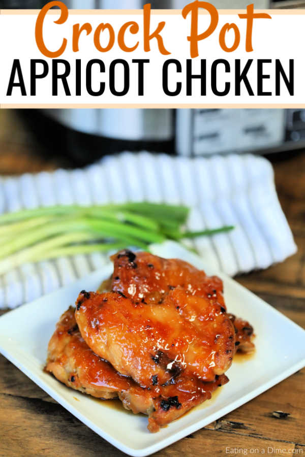 Crock Pot Apricot Chicken Recipe is sweet and savory. Apricot preserves combine with soy sauce and ginger for chicken you can't resist. Try this easy meal.