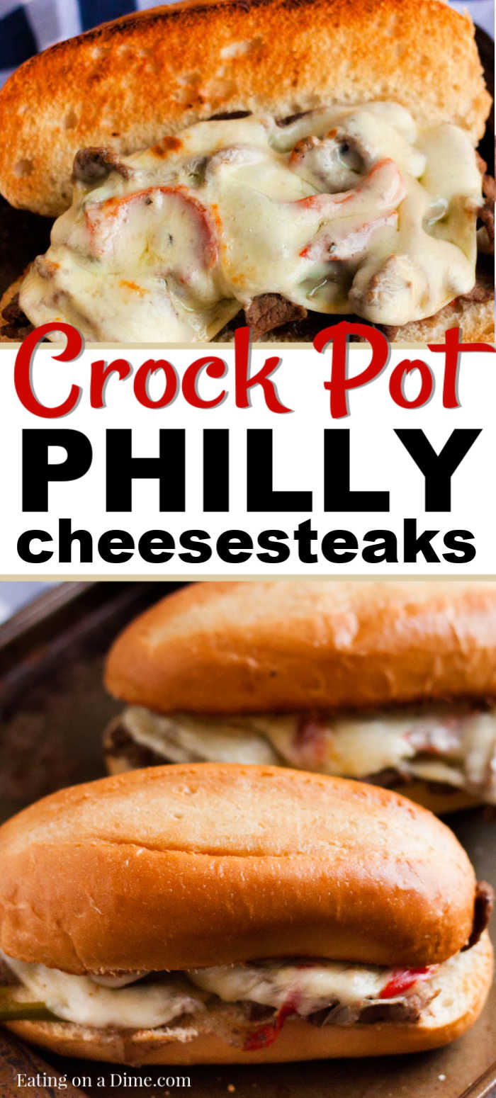 Enjoy a yummy Philly Cheese Steak with little effort when you make this Slow cooker philly cheese steak sandwich recipe. Each bite is flavorful and tasty. 
