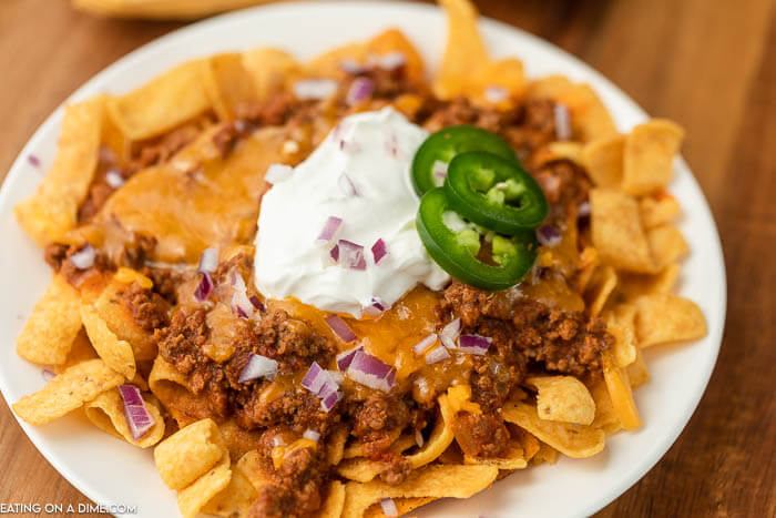 photo of frito pie on plate