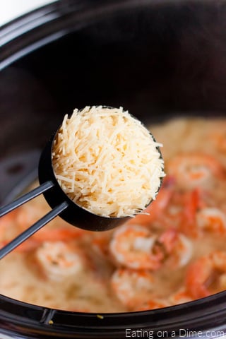 Adding parmesan cheese in the slow cooker