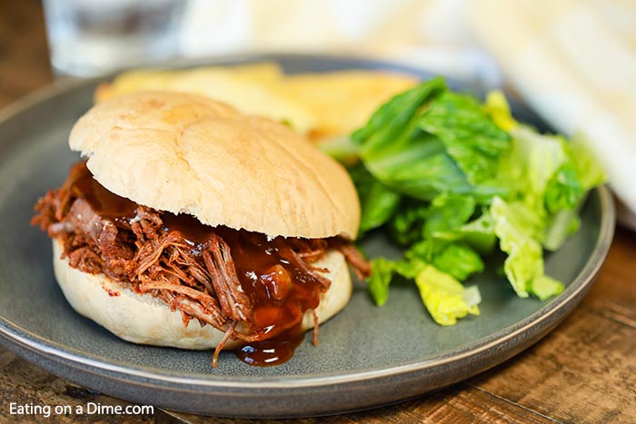 You are going to love this crock pot brisket sandwich recipe. I hope you try this quick and easy slow cooker chopped brisket recipe today!
