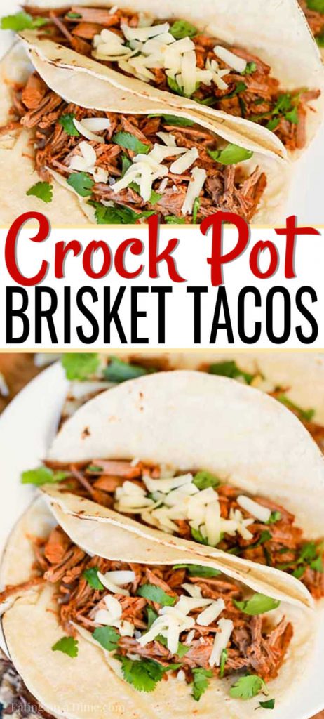 Slow Cooker Brisket Tacos Recipe - Crock Pot Mexican Brisket Recipe