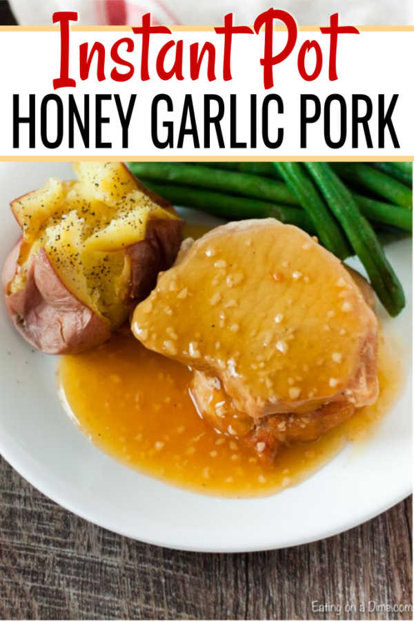 Get dinner on the table fast with this easy Instant Pot Honey Garlic Pork Chops recipe. The pork chops are delicious with the best honey garlic marinade.