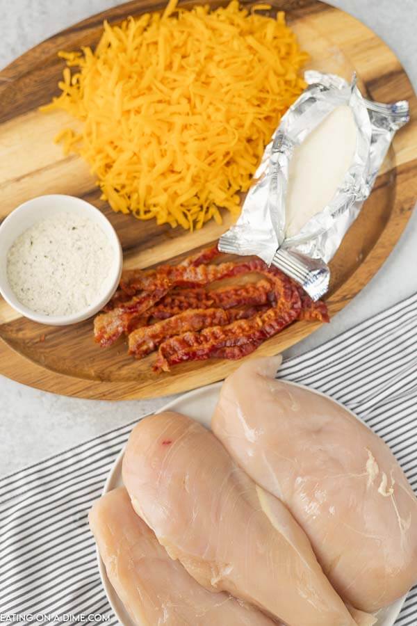 Ingredients to make Instant Pot crack Chicken 