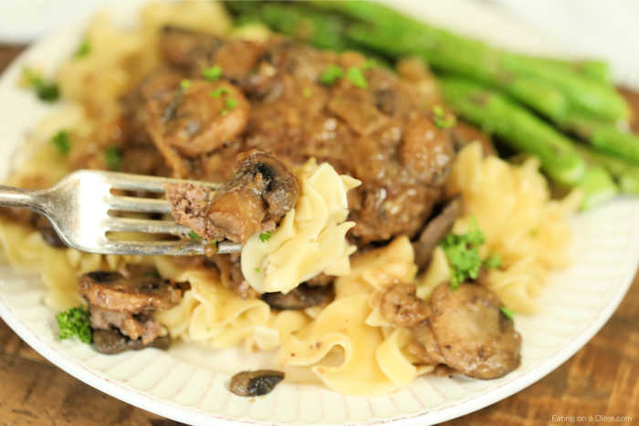 Crockpot Salisbury Steak is an easy slow cooker meal perfect to feed a hungry family. Tender beef and gravy make this a delicious recipe sure to be a hit.