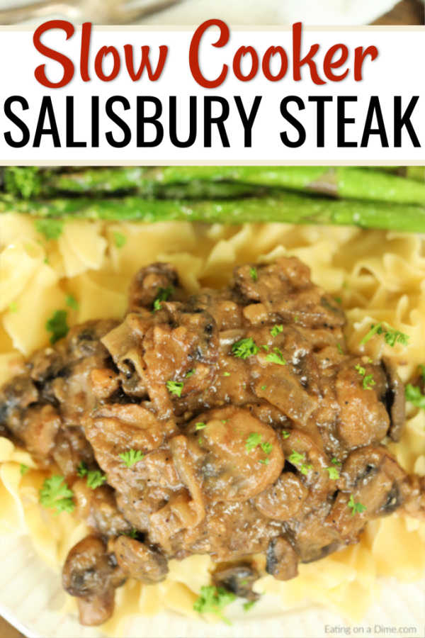 Crockpot Salisbury Steak - Easy Slow Cooker Salisbury Steak