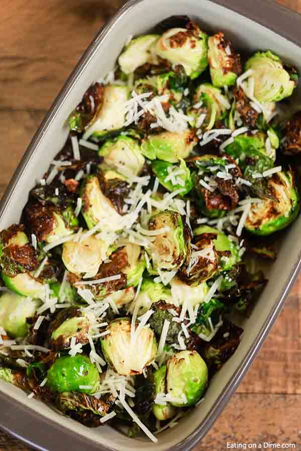 Try this delicious Oven Roasted Brussel Sprouts Recipe for the perfect side dish. Everyone will love these tender and flavorful brussel sprouts in oven.