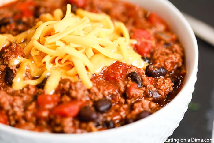 Take chili to the next level when you make Crock Pot Chipotle Chili Recipe. Lots of chipotle peppers, adobo sauce and more come together for a great meal.