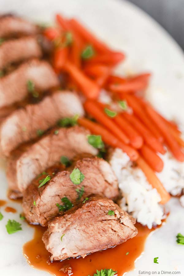 Make this easy Crock Pot Teriyaki Pork Tenderloin Recipe that is perfect for family dinner but tasty enough for company. Everyone will love this recipe.