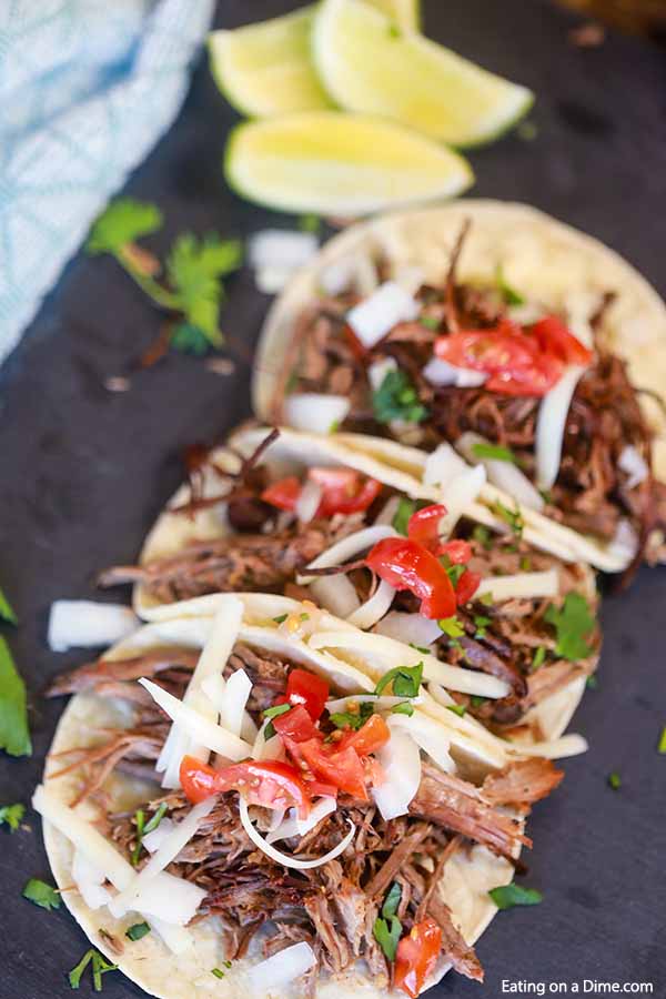 Try Slow Cooker Beef Carnitas Recipe for a meal sure to impress. There are tons of options for this easy beef carnitas recipe from tacos. salads and more. 