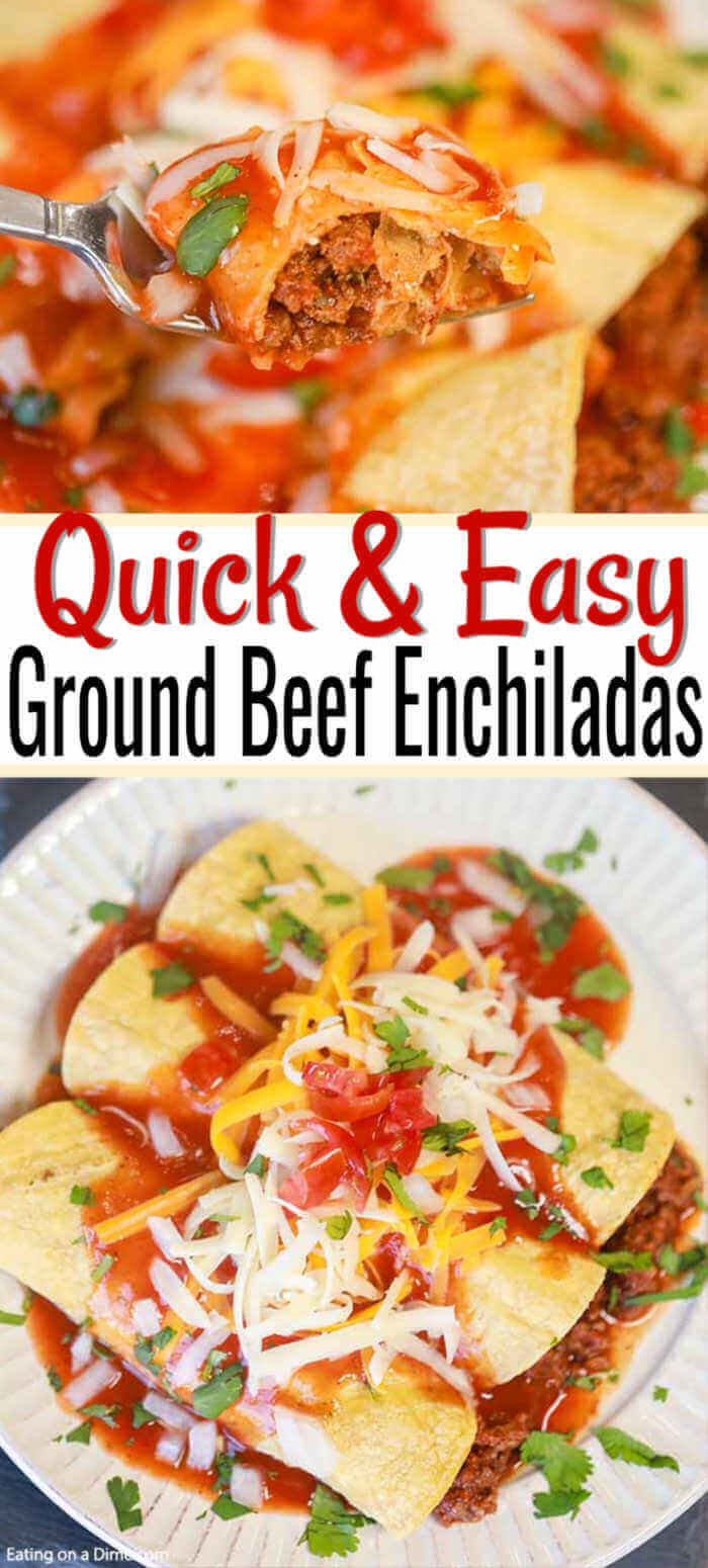 Easy Ground Beef Enchiladas Recipe Beef Enchilada Casserole