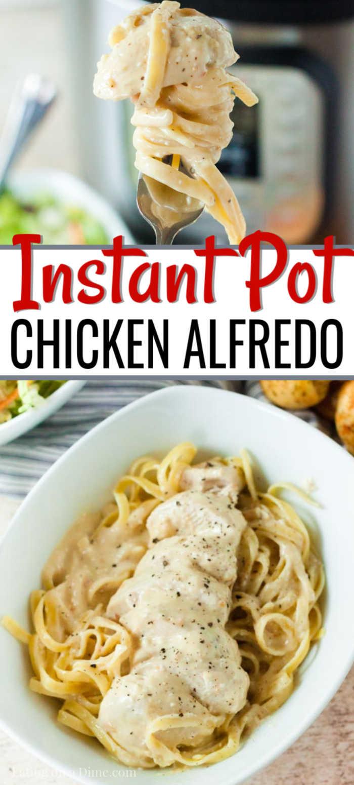 Instant Pot Chicken Alfredo Recipe gets dinner on the table fast. From start to finish, this meal takes minutes for a delicious pasta dish you will love.