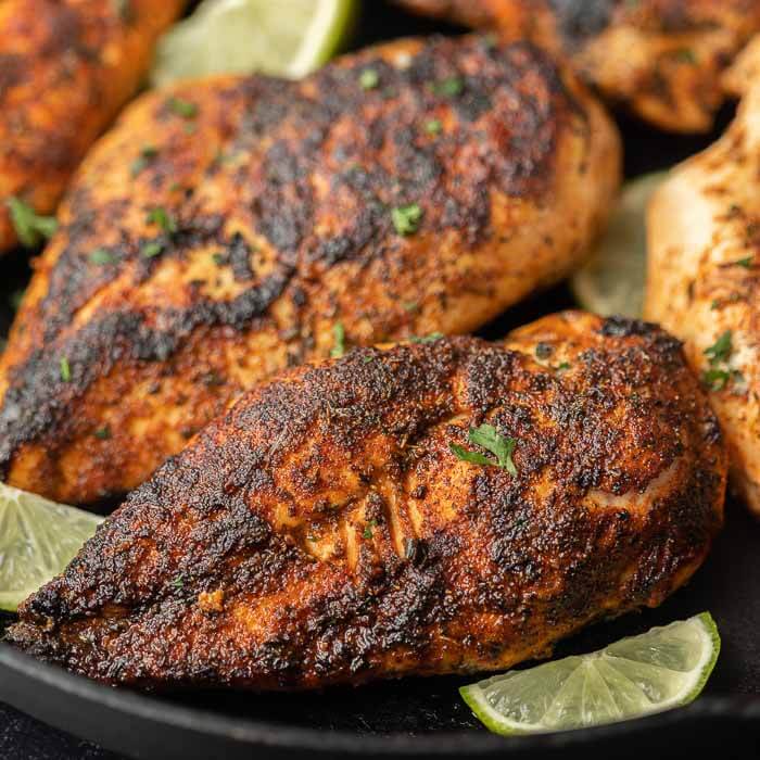 Blackened Chicken (VIDEO) - Eating on a Dime