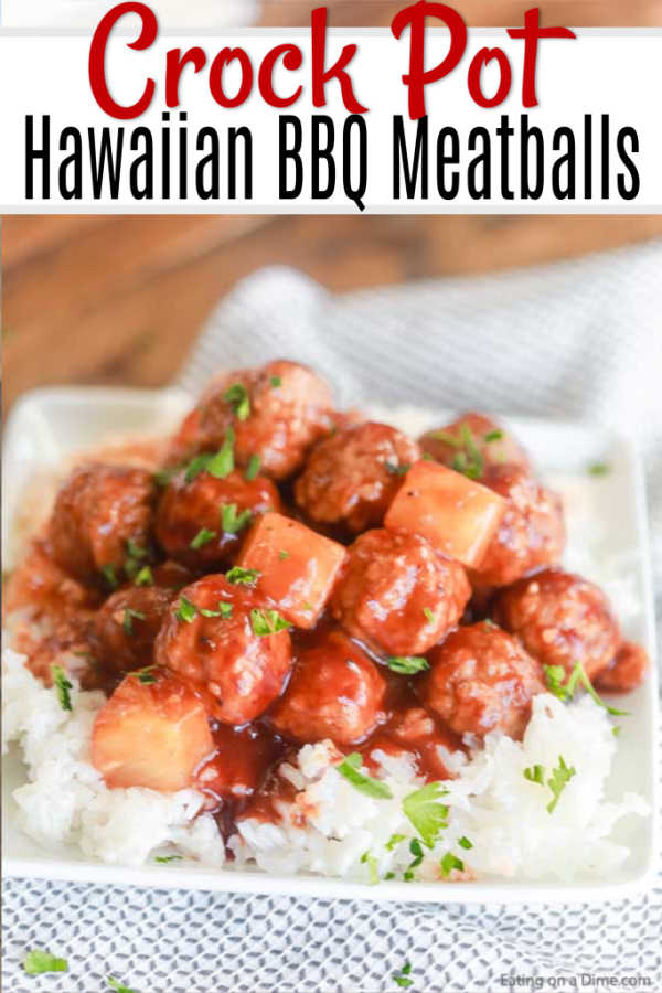Try Crock Pot Hawaiian BBQ Meatballs for a really easy meal that everyone will love. With just a few ingredients, it's easy to make tangy Hawaiian meatballs