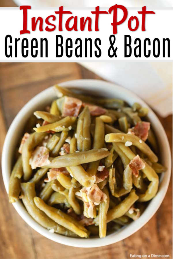 You can enjoy Instant Pot Green Beans and Bacon Recipe that taste like they have been slow cooked all day. Enjoy this flavor packed side dish in minutes. 