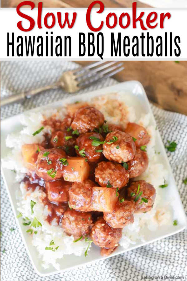 Try Crock Pot Hawaiian BBQ Meatballs for a really easy meal that everyone will love. With just a few ingredients, it's easy to make tangy Hawaiian meatballs
