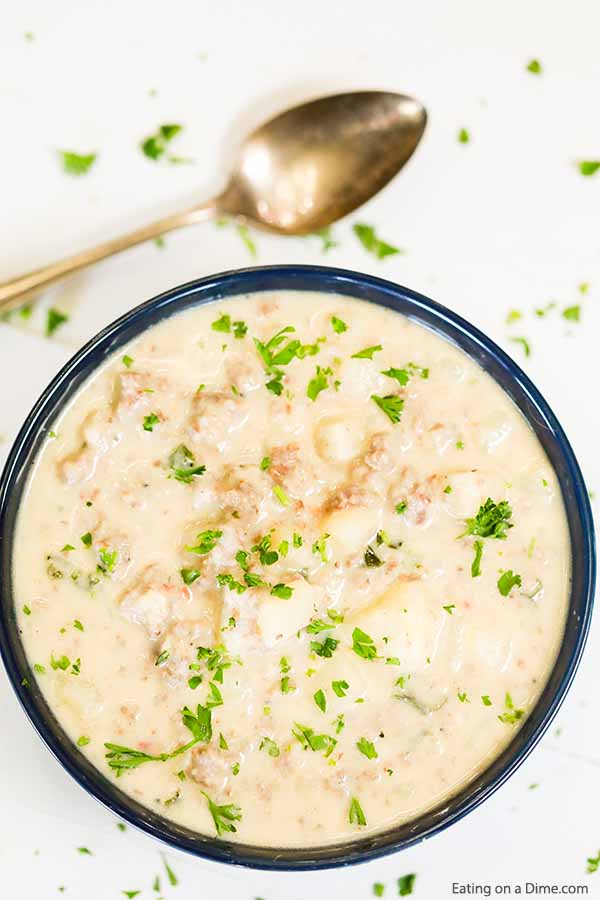 Crock Pot Sausage Potato Soup Recipe will satisfy even the pickiest of eaters. The sausage is so filling and the potatoes make the recipe creamy and tasty.