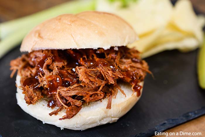 Take BBQ beef to the next level when you make this Crock Pot Chipotle BBQ Beef Sandwich. Each bite is packed with beef with amazing bbq and adobo sauce.