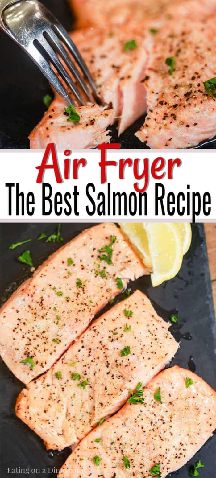 I love my air fryer! I hope you try this simple and quick air fryer salmon recipe. It only requires 7 ingredients and cook in 7 minutes! 