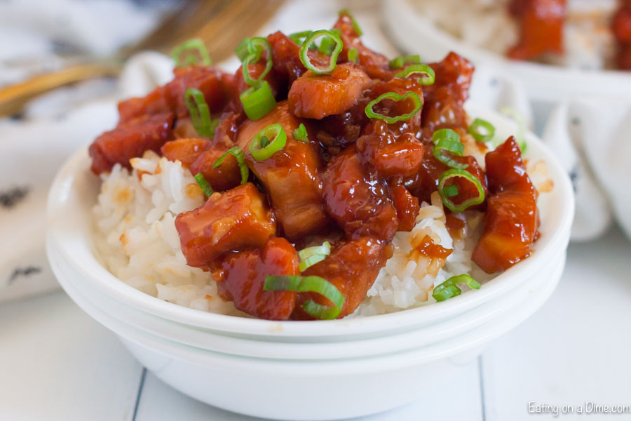 Crock Pot Bourbon Chicken Recipe is slow cooked to perfection with a tasty bourbon sauce. Everyone will love this sweet and savory chicken. 