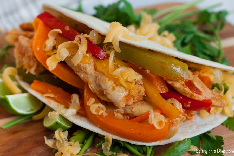 Enjoy fajitas any day of the week when you make Instant Pot Chicken Fajitas Recipe in minutes. Tender chicken, veggies and more make dinner amazing.