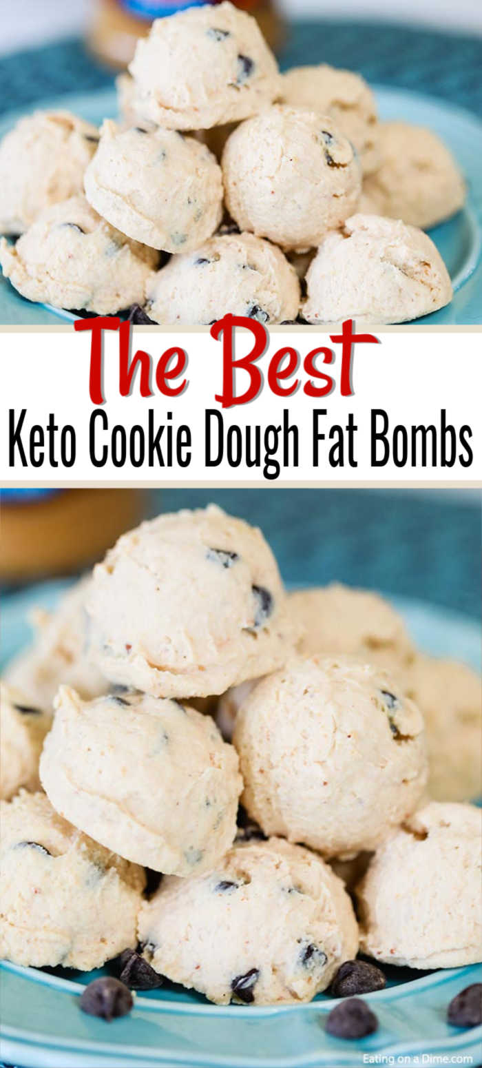 Enjoy Keto Cookie Dough Fat Bomb recipe without any guilt. Try a keto friendly chocolate chip cookie dough fat bomb when you have a sweet tooth craving. 