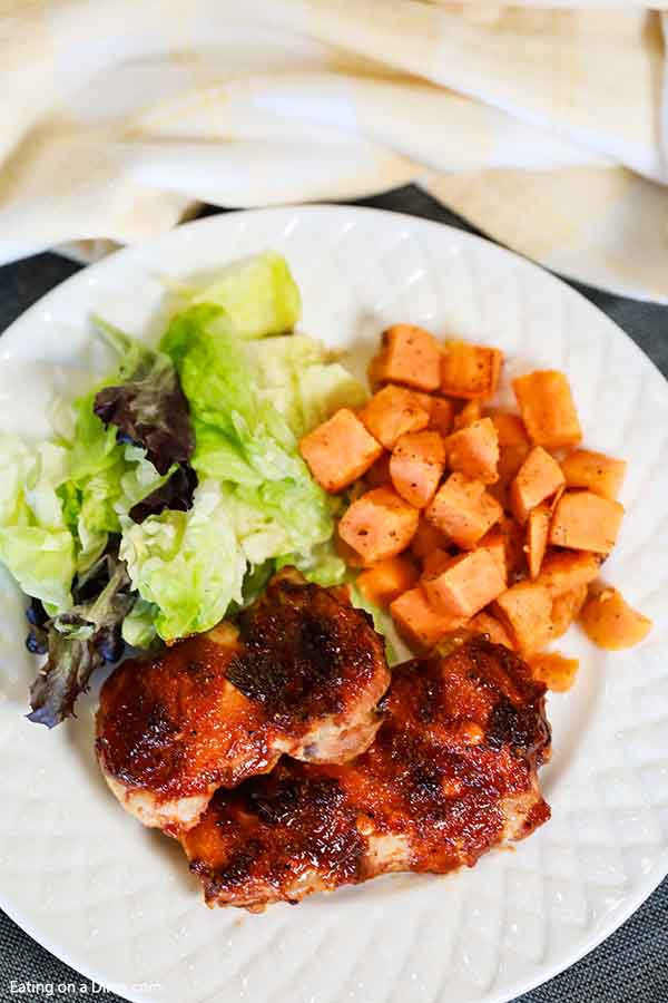Crock pot chipotle bbq chicken thighs recipe has all the chipotle flavor you love with the ease of slow cooking. Try this easy and delicious chicken recipe. 