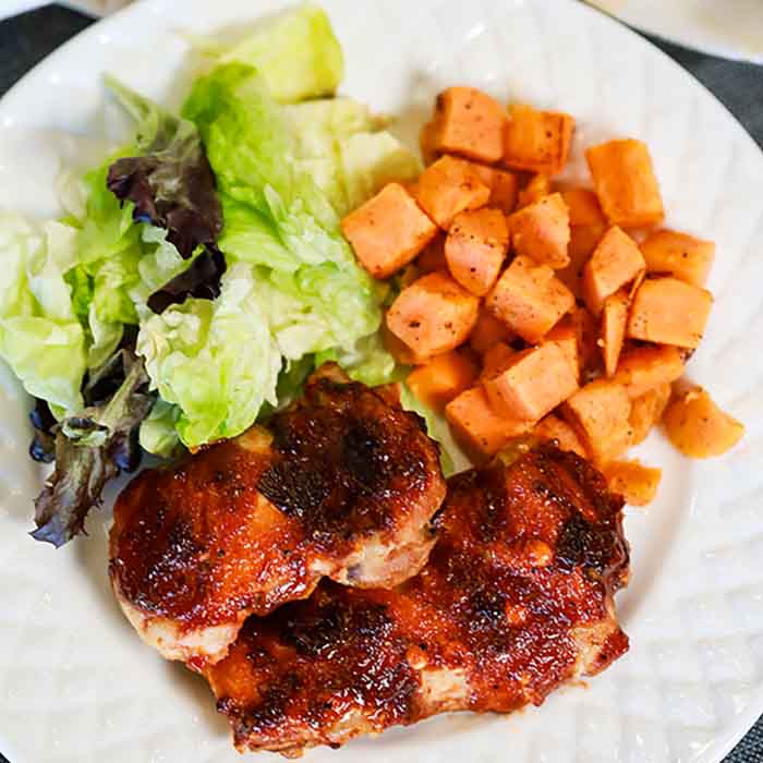 Crock pot chipotle bbq chicken thighs recipe has all the chipotle flavor you love with the ease of slow cooking. Try this easy and delicious chicken recipe. 