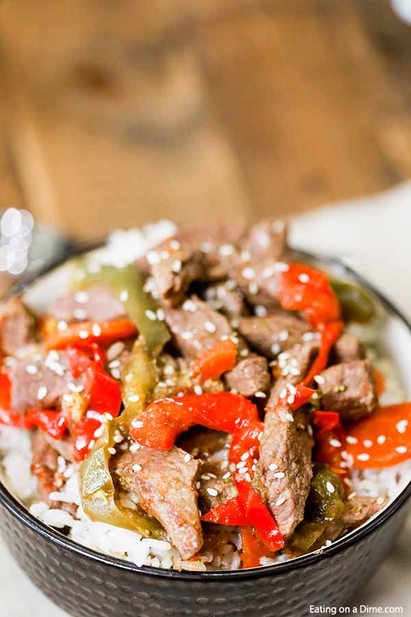 Instant pot beef stir fry makes it so easy to enjoy a delicious meal even during busy weeknights.  Make this meal in minutes for a great dinner idea. 