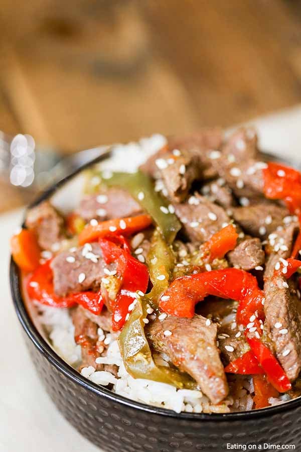 Instant pot beef stir fry makes it so easy to enjoy a delicious meal even during busy weeknights.  Make this meal in minutes for a great dinner idea. 