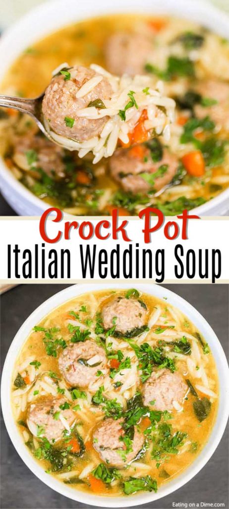 CROCK POT ITALIAN WEDDING SOUP RECIPE - So easy!