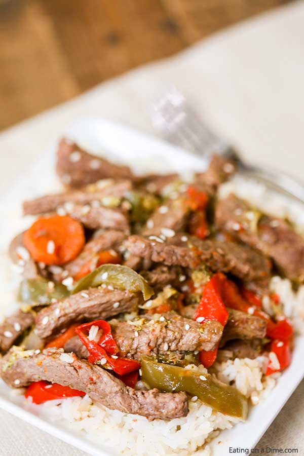Skip take out and make this easy Beef Stir Fry Recipe instead. In just minutes, this meal with flavorful veggies and tender beef will be ready to enjoy.