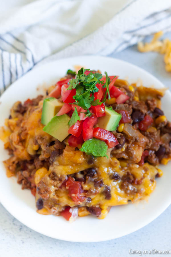 Crock Pot Mexican Casserole Recipe is the perfect meal to feed your family. Each bite is so cheesy and delicious and the entire meal is so easy to prepare.
