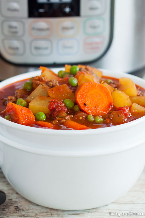 Try making beef stew with ground beef with this easy and tasty Instant Pot Ground Beef Stew Recipe. This is a nice change and takes just minutes to prepare. 