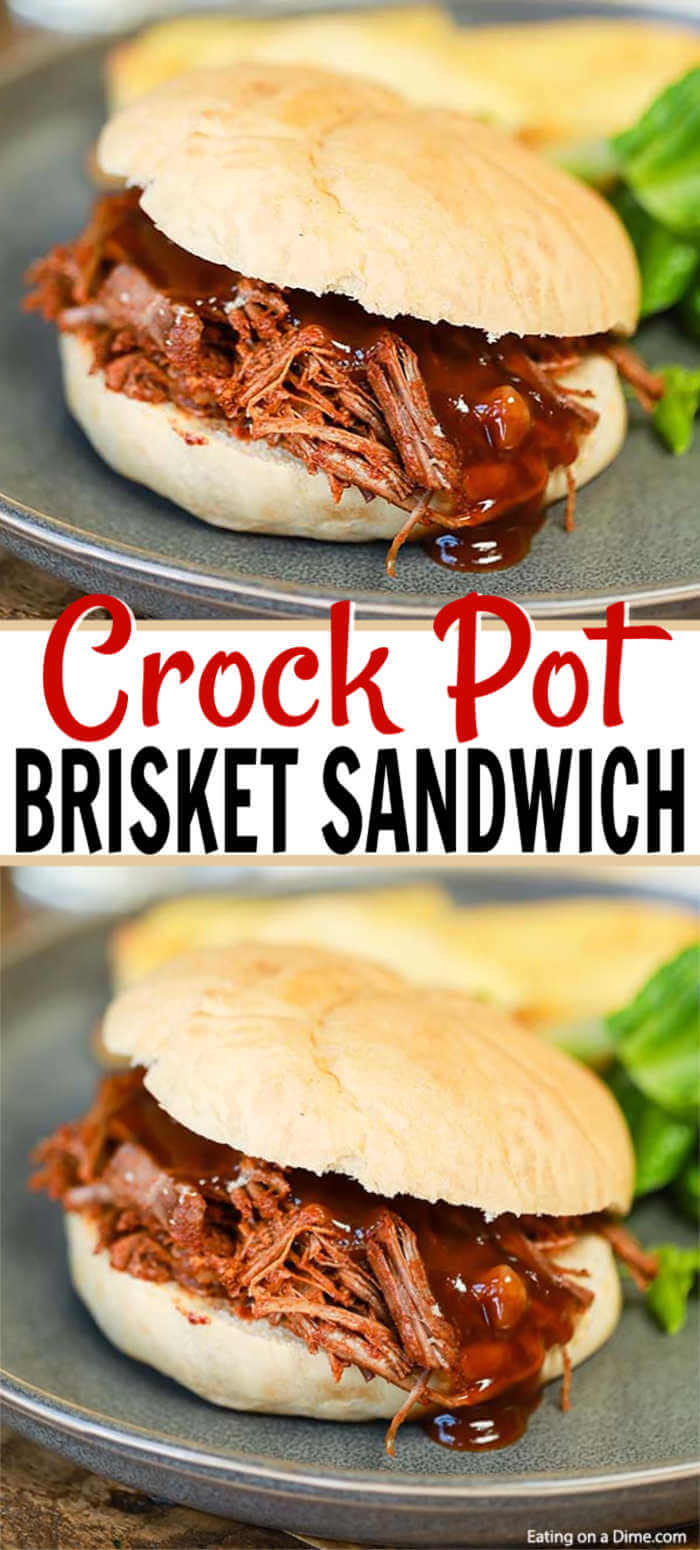 Crock Pot Brisket Sandwich Recipe Slow Cooker Beef