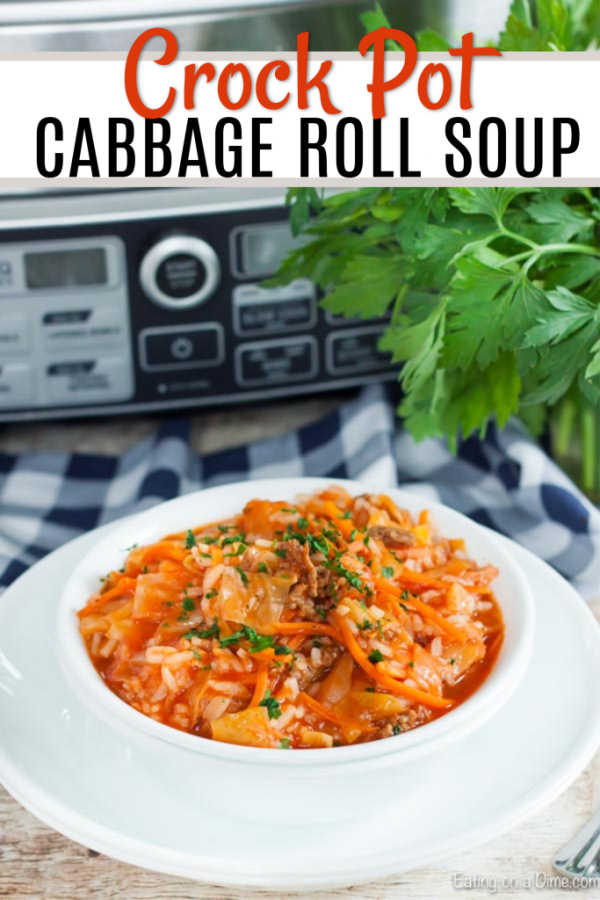 Our family loves Crockpot Cabbage Roll Soup Recipe and it has everything you need for a great meal. You will love this one pot meal that is so easy to make.