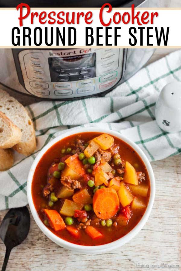 Try making beef stew with ground beef with this easy and tasty Instant Pot Ground Beef Stew Recipe. This is a nice change and takes just minutes to prepare. 